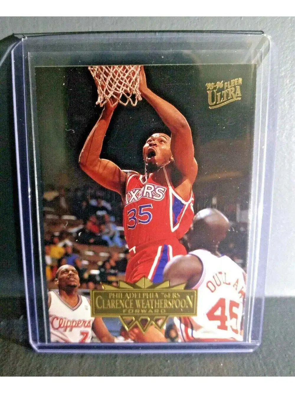 1995-96 Clarence Weatherspoon Fleer Ultra #135 Basketball Card